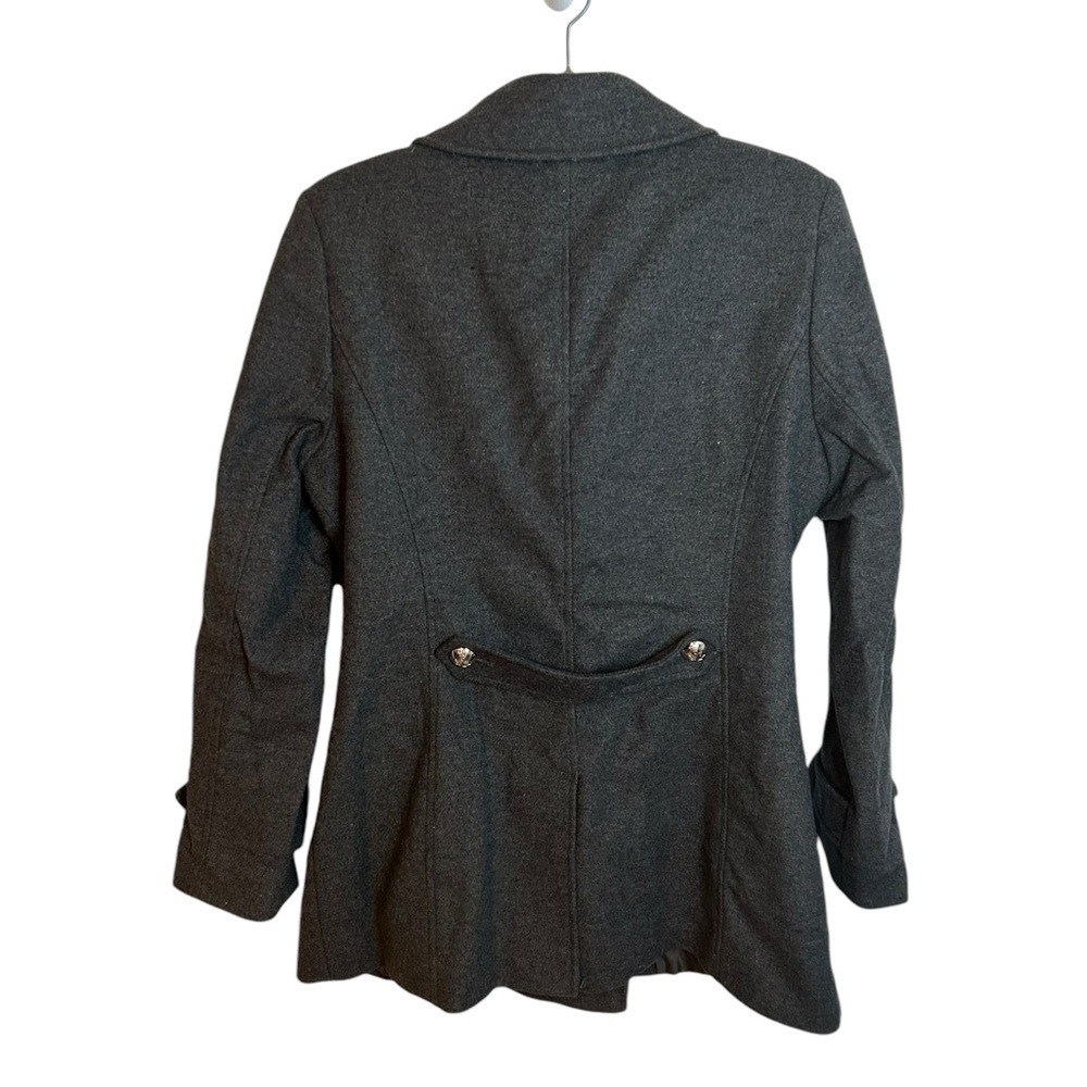 Ralph Lauren Gray Double Breasted Wool Peacoat - Picture 2 of 5